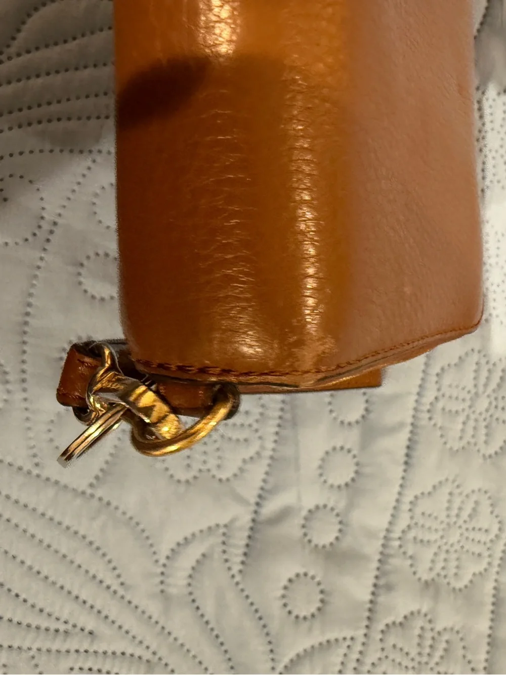 Michael Kors Tan Leather Zip-Around Wallet with Gold Hardware
